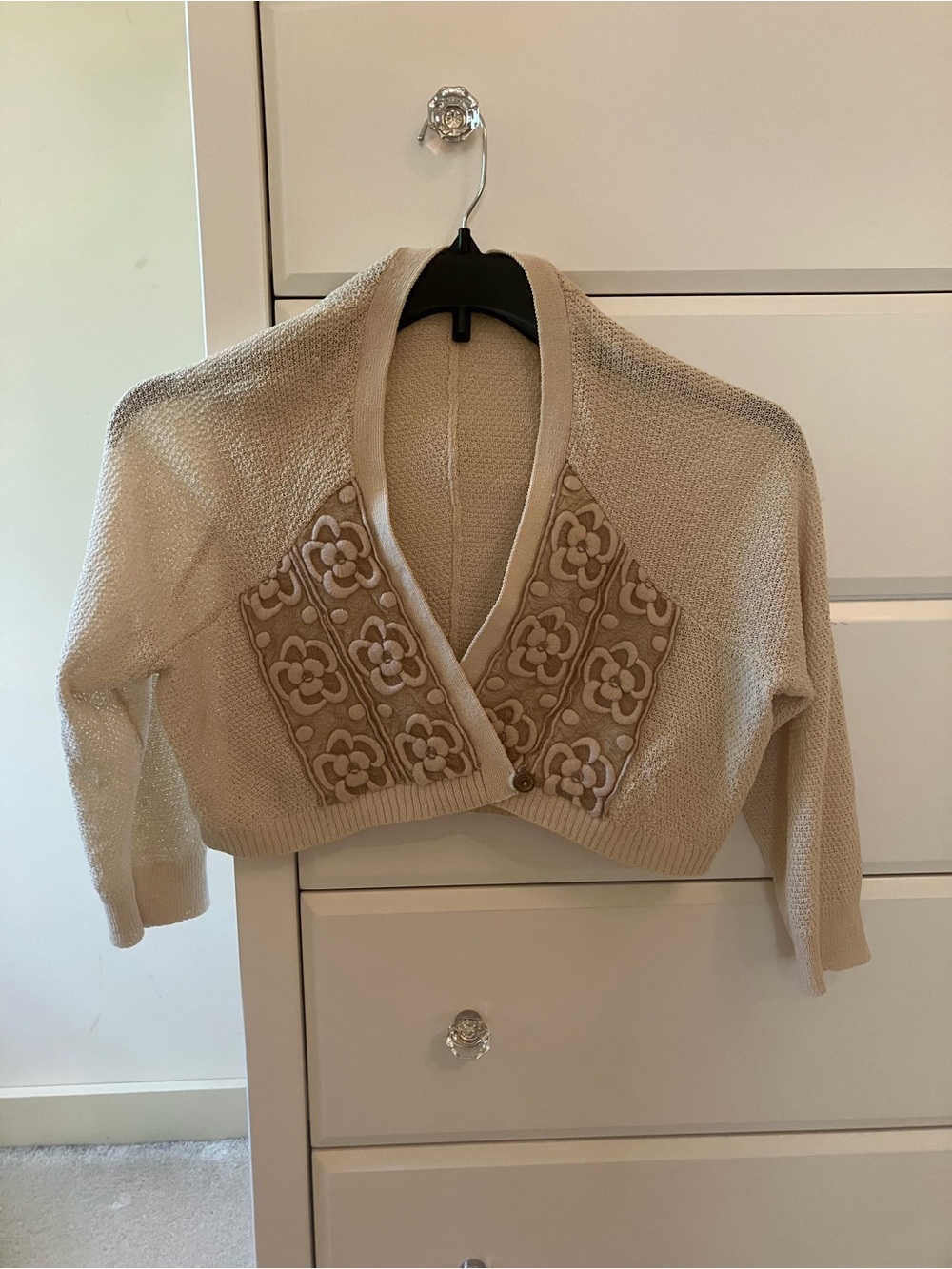 Vintage Tan Bolero Top
